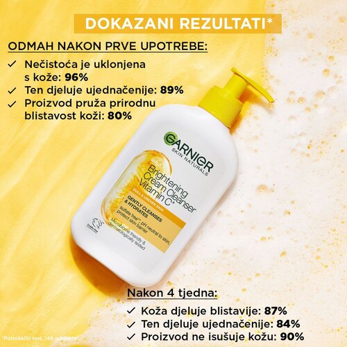 Garnier gel za či&amp;scaron;ćenje lica s vitaminom C, kremaste teksture, 250 ml Slike