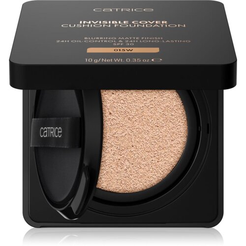 Catrice Invisible Cover Cushion Foundation matirajući puder u spužvici SPF 30 nijansa 015W 10 g Slike