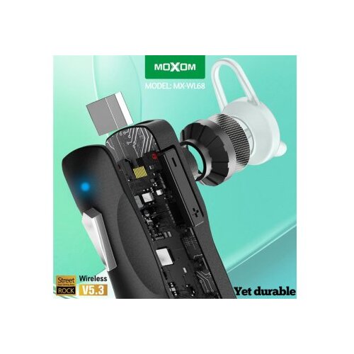 Moxom Bluetooth headset (slu&amp;scaron;alica) MX-WL68/ crna Slike