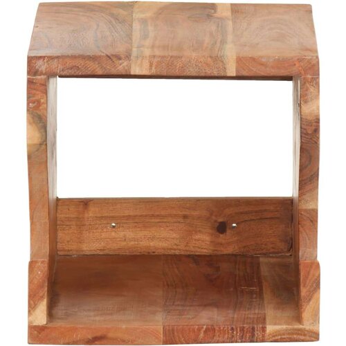 VidaXL stensko stojalo za kolo 35x25x25 cm trden akacijev les Slike