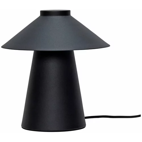 Hübsch crna metalna stolna lampa chipper