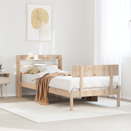 VidaXL Okvir kreveta bez madraca 90 x 200 cm od masivne borovine Slike