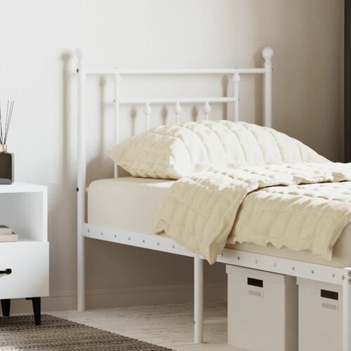 The Living Store kovinsko vzglavje belo 75 cm - vzglavje, (21418407) Slike