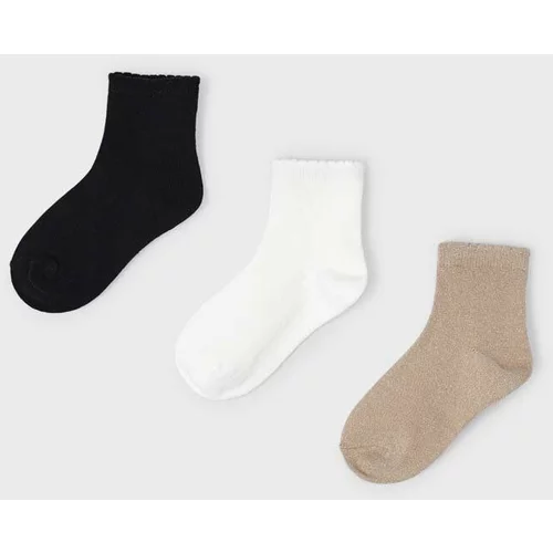 Mayoral Dječje čarape 3-pack boja: crna