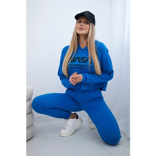 Kesi Purple blue print set Cene