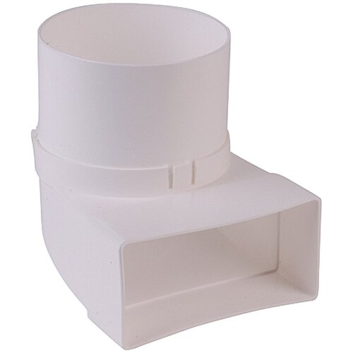OEZPOLAT okruglo-plosnato koljeno za ventilaciju (dimenzije spojnog dijela: 111 x 54 mm, promjer spojnog dijela: 100 mm) Cijene