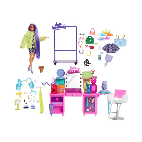 Barbie Igralni komplet z , styling mizo in več kot 45 dodatki