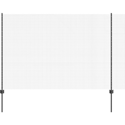 vidaXL Komplet vrtnarske ograje Komplet 2 Siva Kovina 25 x 1,5 m, (22085145) Cene