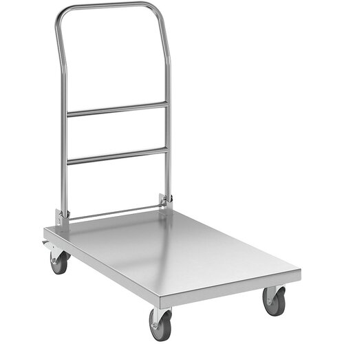 Kongamek ploski voziček iz nerjavnega jekla, nosilnost 100 kg, dxšxv 880 x 500 x 940 mm Cene