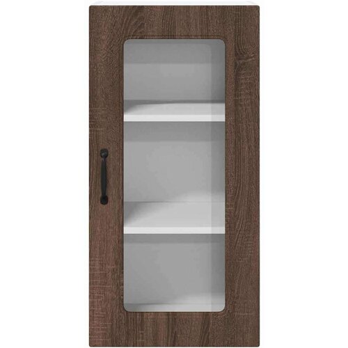  Zidni kuhinjski ormarić Zidne 2 pcs Smeđi hrast 40 x 31 x 80 cm Slike