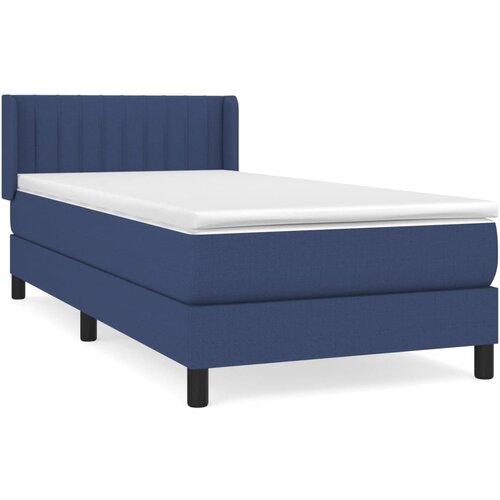 Maison Chic Box spring postelja - Vzmetna postelja z vzmetnico modra 90x200 cm blago SL13450, (21882987) Slike