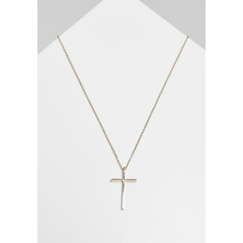 Urban Classics Big Basic Cross Necklace Gold Slike