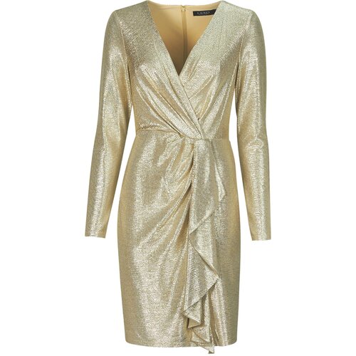 Polo Ralph Lauren CINLAIT-LONG SLEEVE-COCKTAIL DRESS Gold Cijene