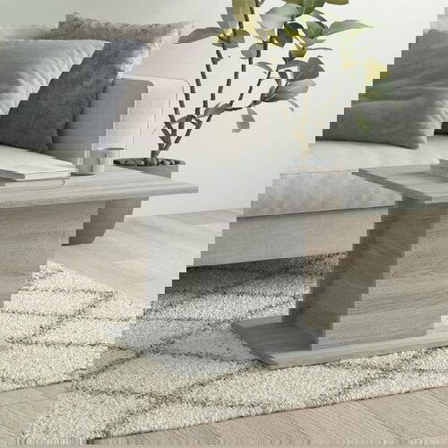 vidaXL stolić za kavu sivi hrast sonoma 55,5 x 55,5 x 40 cm od iverice Cijene