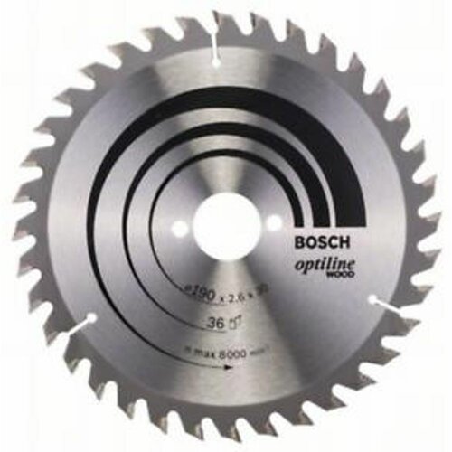 Bosch List kružne testere Optiline Wood 190 x 30 x 2.6 mm. 36 Cene