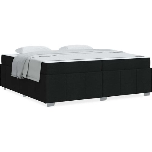  Krevetna konstrukcija Crna 200 x 200 cm tkanina Slike