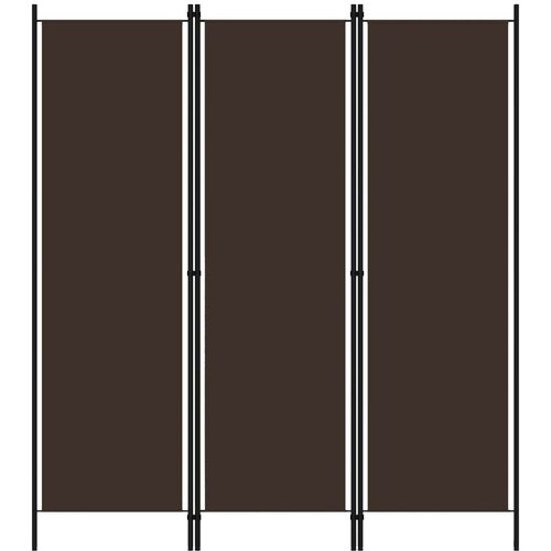 vidaXL Paravan 3-delni rjav 150x180 cm Cene