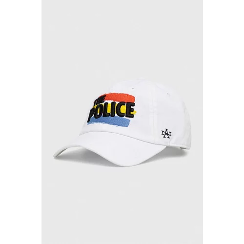 American Needle Pamučna kapa sa šiltom the Police boja: bijela, s aplikacijom