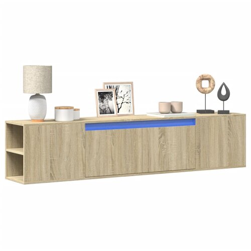  Zidni TV ormarić LED boja hrasta sonome 180x31x39,5 cm Cene