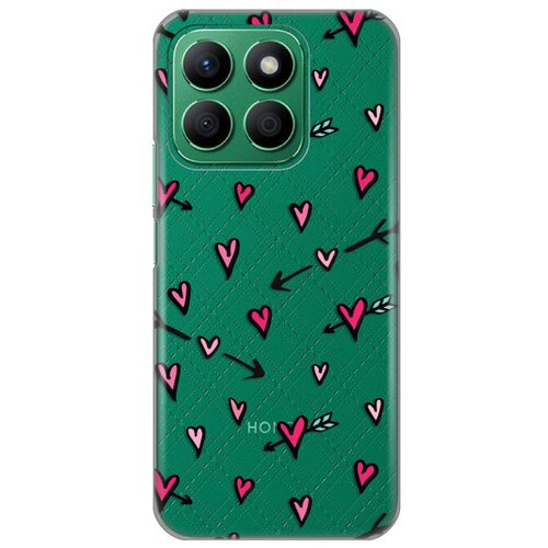 torbica silikonska print skin za honor X8b heart pattern Slike