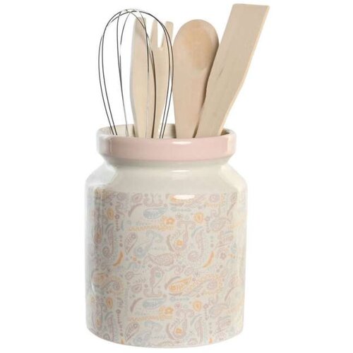 Posuda za Kuhinjski Pribor DKD Home Decor Metal Dolomite Drvo MDF 12 x 12 x 25 cm Cijene