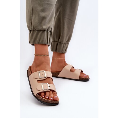 Boto FG2 Women's sandals with buckles beige Oliena Cene