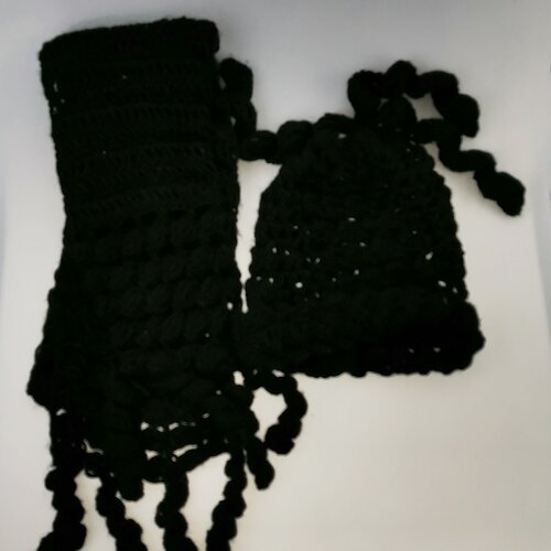 Kapa i šal ženski-crni C07010 Cene