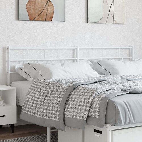  The Living Store Kovinsko vzglavje belo 180 cm - Vzglavje, (21499285) Cene