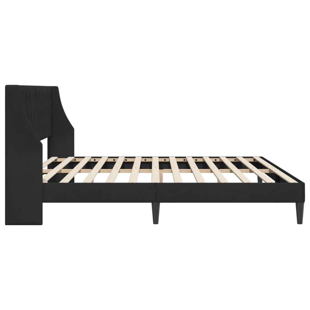  Okvir za krevet s uzglavljem Crna 200 x 200 cm Bar&amp;scaron;un - Crna 200 x 200 cm Slike