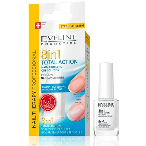 Eveline nail therapy total action 8in1 12 ml Slike