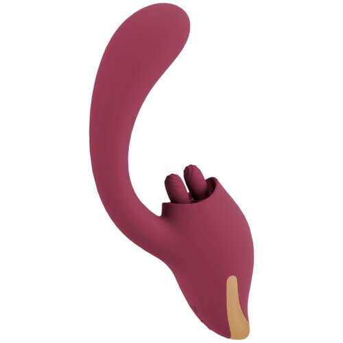 Javida jezični vibrator 2v1 (bordó) Cene