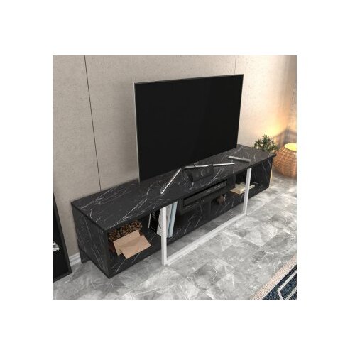 HANNAH HOME TV komoda Asal 150 Crno-Bijela Slike