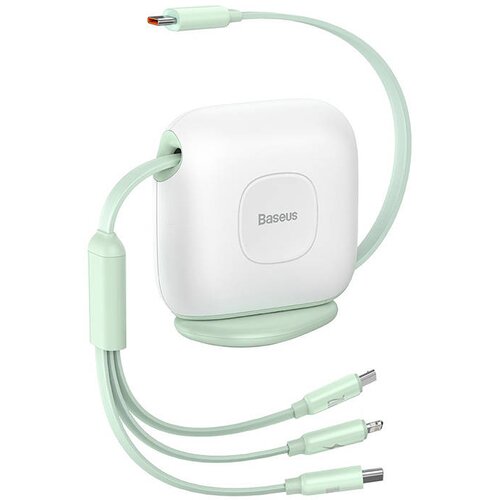 Baseus Traction 3-v-1 USB-C kabel USB-C / Lightning / Micro 100W 1,7 m (zelen), (20636341) Cene