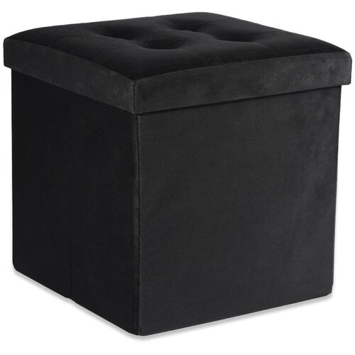  Sklopivi tabure L s gumbima - 38x38x38cm bar&scaron;unasto crna Cijene