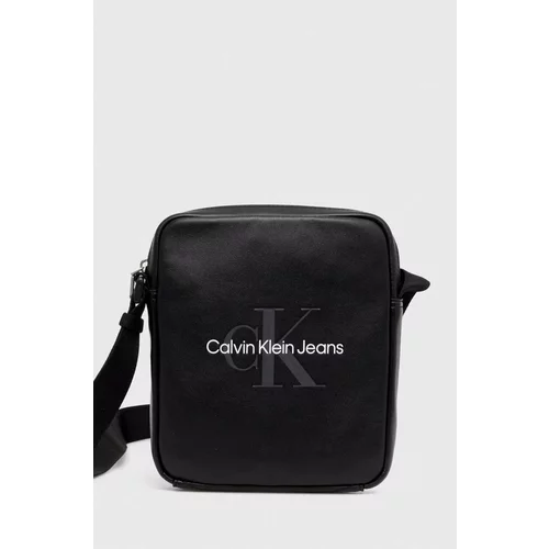 Calvin Klein Jeans Torbica za okoli pasu črna barva