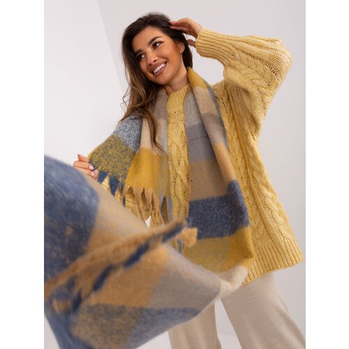 Wool Fashion Italia Scarf-AT-SZ-2311501.32-dark yellow Cene