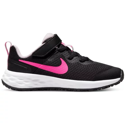 Nike Čevlji Revolution 6 Nn (PSV) DD1095 007 Black/Hyper Pink/Pink Foam