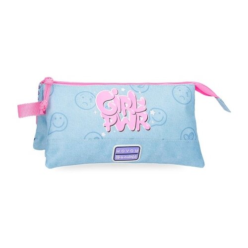 Movom Girl Power prazna pernica sa 3 pregrade - plava ( 30.743.41 ) Cene
