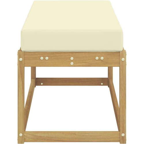  Vanjska stolica klupa s jastukom Bijela 115 x 43 x 45 cm - Bijela i krem 115 cm Otvoreno područje nogu Cene