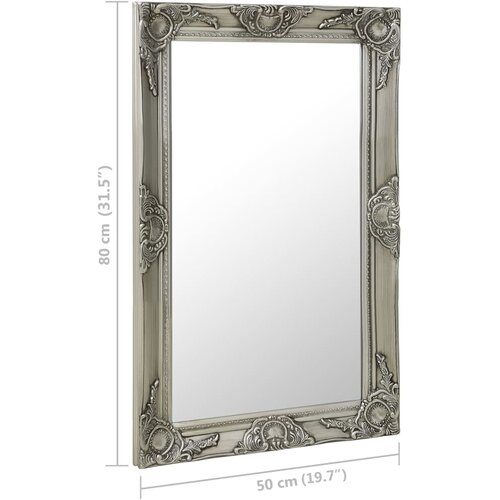  Zidno ogledalo u baroknom stilu 50 x 80 cm srebrno Slike