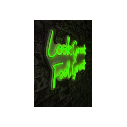 WALLXPERT dekorativna plastična led rasveta look great feel great green Slike