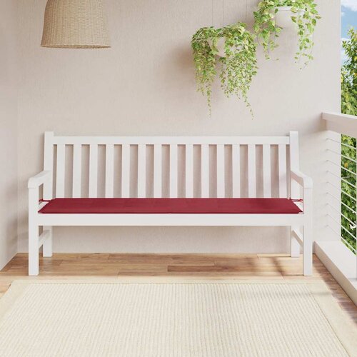  Jastuk za vrtnu klupu boja vina 180 x 50 x 3 cm tkanina Oxford Cijene