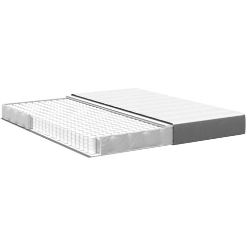  Madrac s madracem Svijetlo siva 180 x 200 cm tkanina Slike