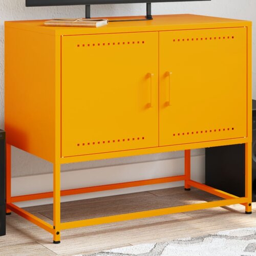 Furnova TV omarica gorčično rumena 68,5x39x60,5 cm jeklo, (21923237) Slike