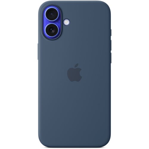 Apple iPhone 16 Plus silicone case with MagSafe Denim, (21458789) Cene
