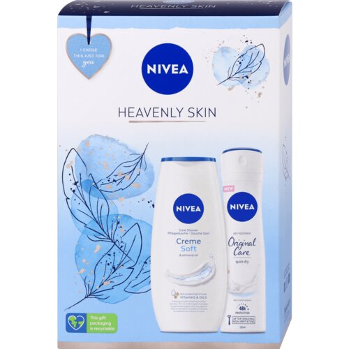 Nivea set Heavenly Skin (dezodorans i gel za tuširanje) Cene