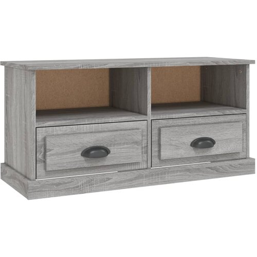 Maison Chic TV omarica - TV enota - Televizijska omarica siva sonoma 93x35,5x45 cm inženirski les, (21699211) Cene