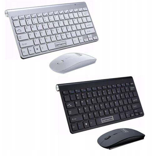 Zenwire OEM Mini Slim Kit brezžični komplet tipkovnica in mi&scaron;ka 2,4 GHz z nano USB sprejemnikom za PC, prenosnik in Smart TV, (5000195849) Cene
