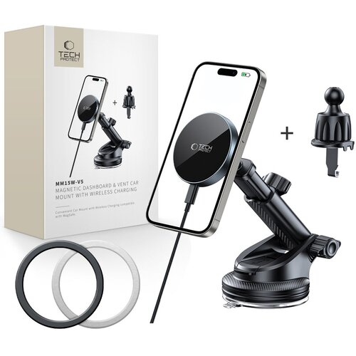 TECH-PROTECT BREZŽIČNI MAGNETNI POLNILEC ZA IPHONE 12 13 14 15 15W, (5000302863) Cene