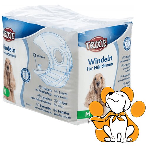 Trixie diapers Female, Pelene Za Ženke - 12 Komada, 32-48cm, M Slike